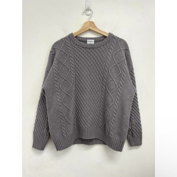 Aritzia Sweaters - Aritzia Sunday Best Peggy Chunky Cable Knit Merino Wool Oversized Sweater Small
